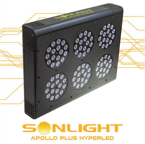 LED COLTIVAZIONE INDOOR: SONLIGHT APOLLO PLUS HYPERLED 6 (96X3W) 288W Lampada a LED di nuova generazione per coltivazione indoor