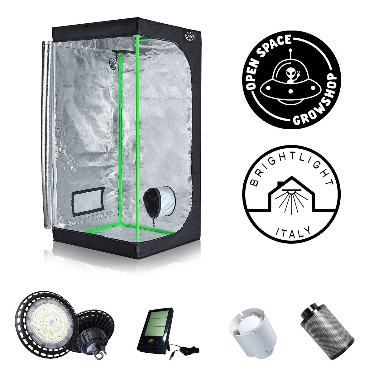 Growbox Completo PRO Led 80X80X160 - UFO LED 100W