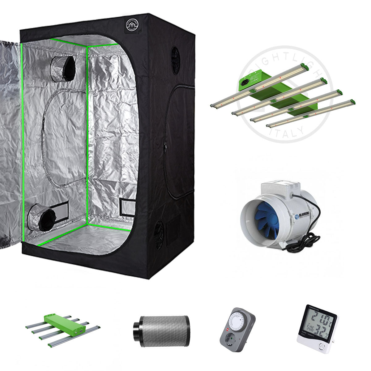 Growbox Completo PRO LED 100X100X200 - ASTROLED 250W