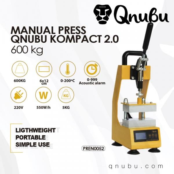 QNUBU - Pressa Rosin KOMPACT 2.0 - 600KG