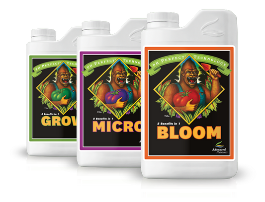 Kit Fertilizzanti Intero Ciclo di Fioritura : Grow, Micro, Bloom Advanced Nutrients